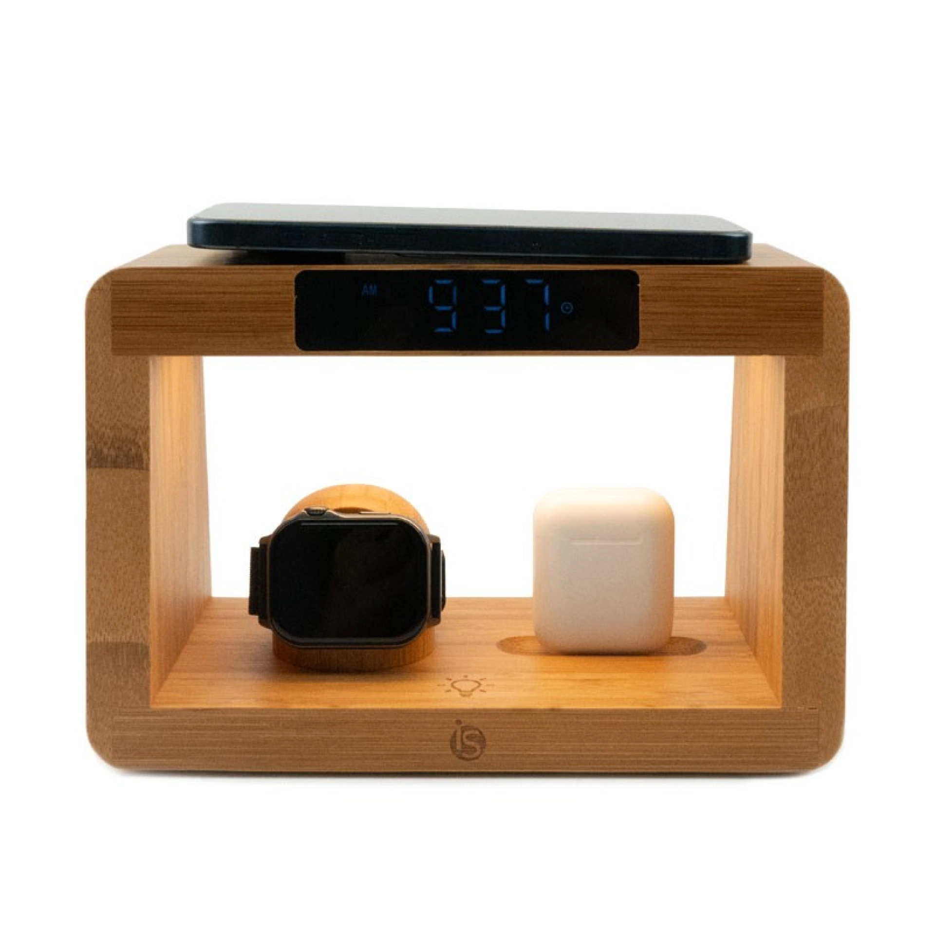 Lampe avec chargeur sans fil Bamboo 5 en 1 Lightning