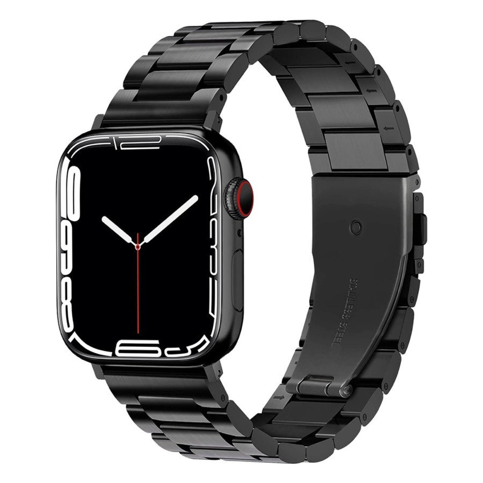 Bracelet Apple Watch en Acier 42/44/45mm Noir