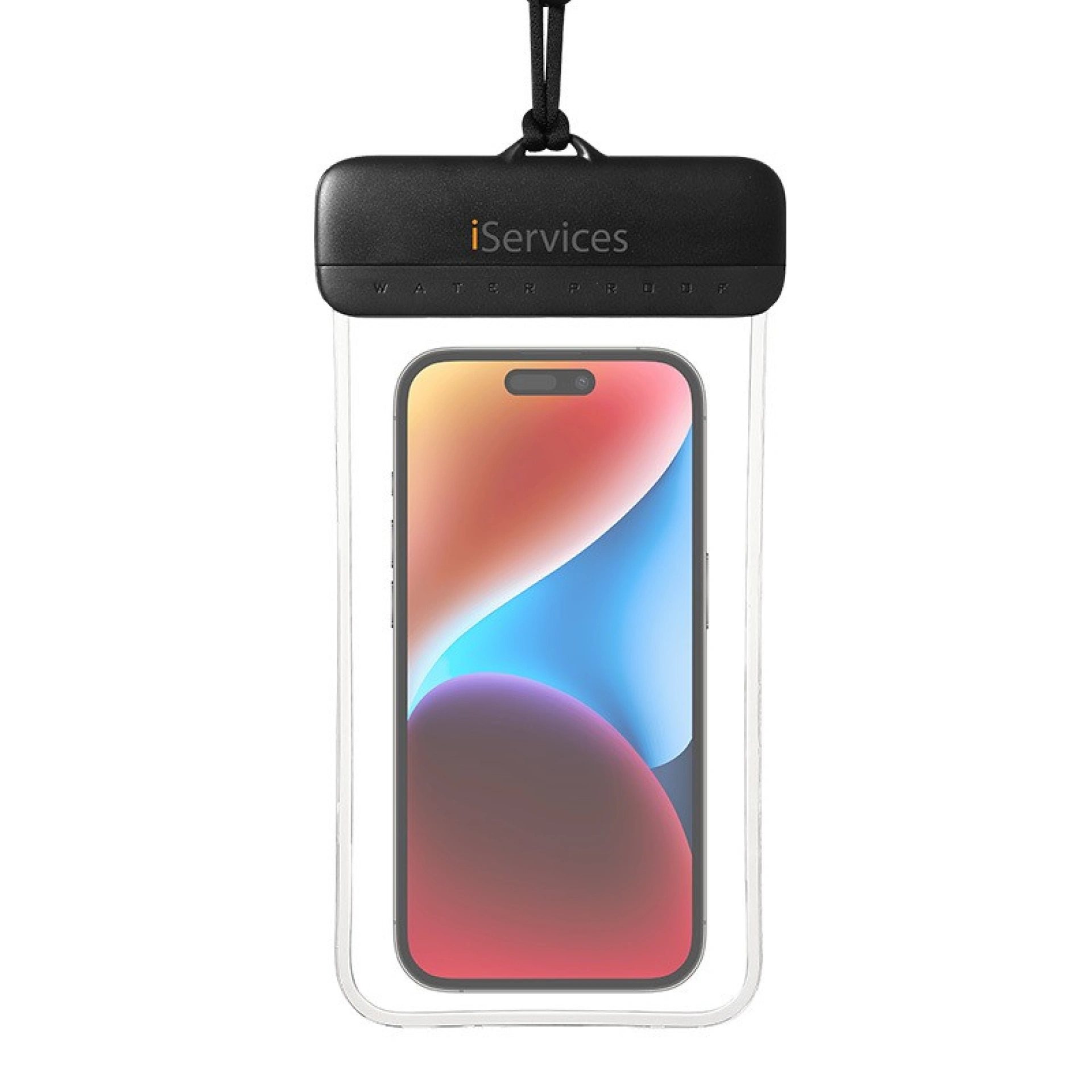 Pochette Étanche pour Smartphone noire avant