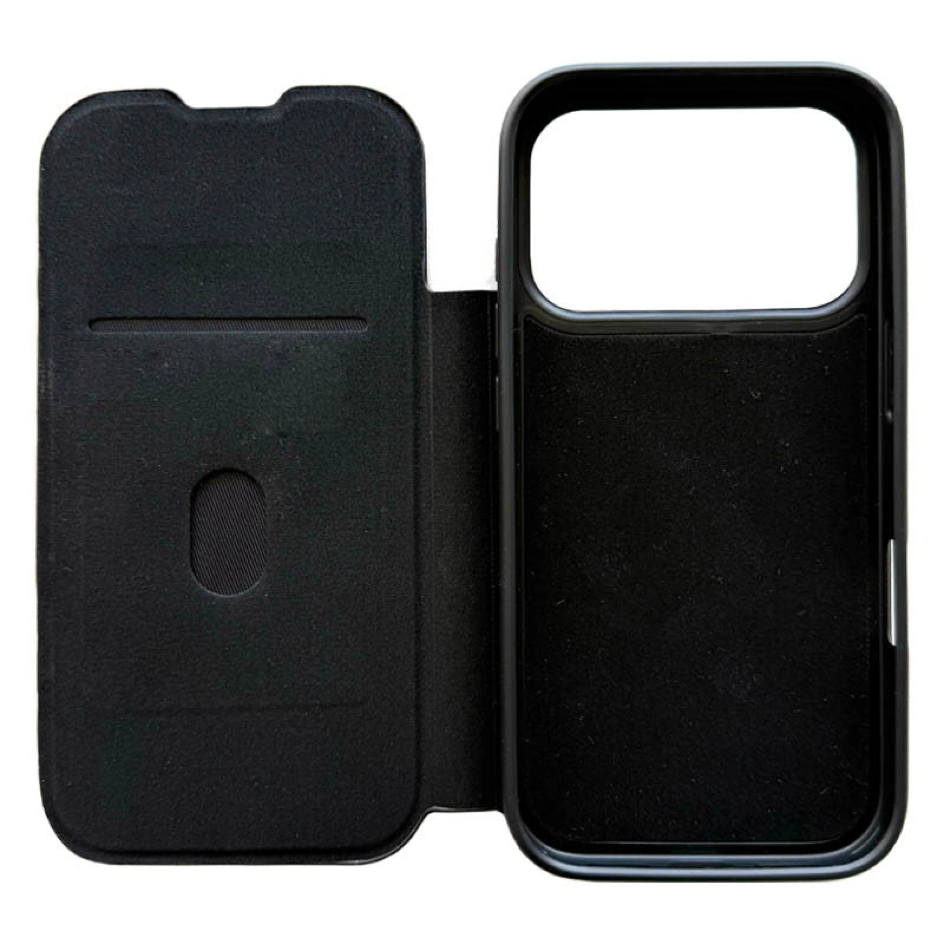 Coque portefeuille magnétique en cuir pour iPhone