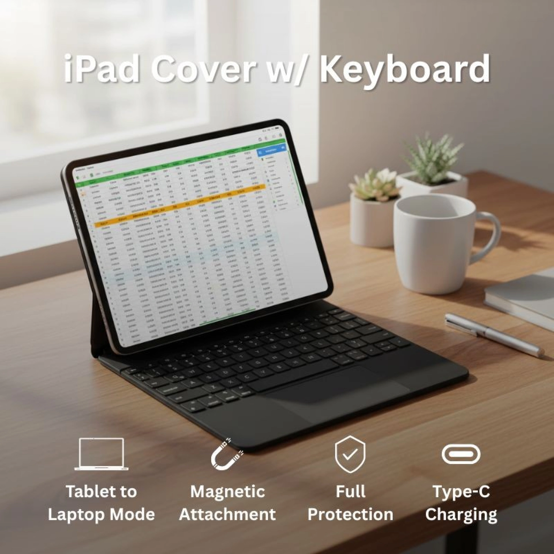 Coque iPad avec Clavier