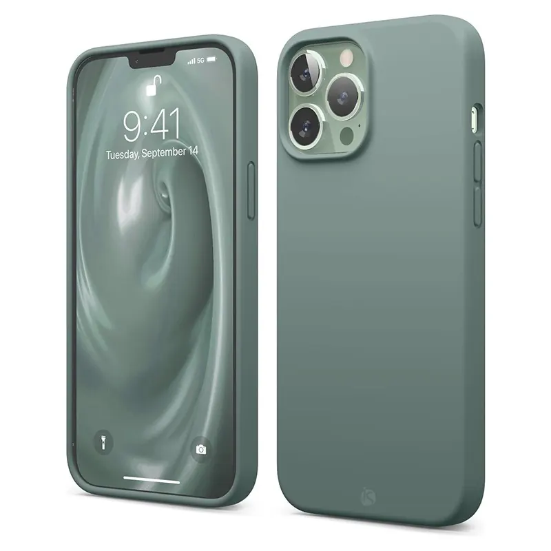 Coque en Silicone Liquide Magsafe pour iPhone