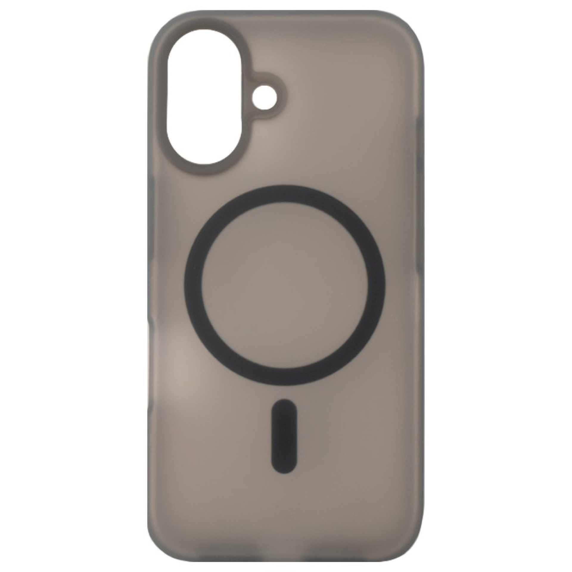 Coque Transparente Colorée MagSafe iPhone 16 Noir