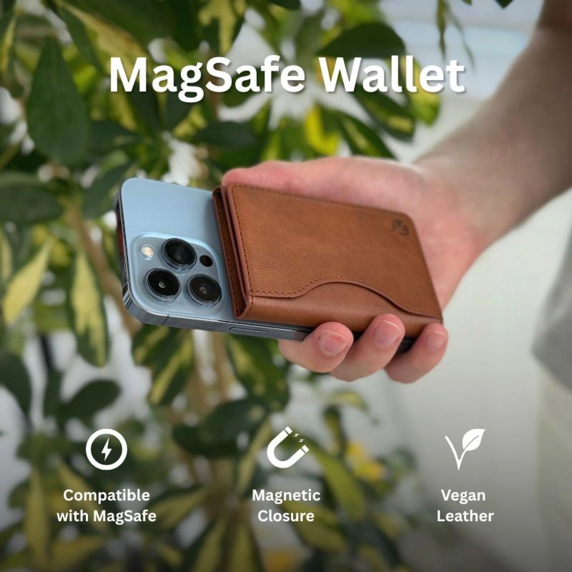 Portefeuille en Cuir MagSafe