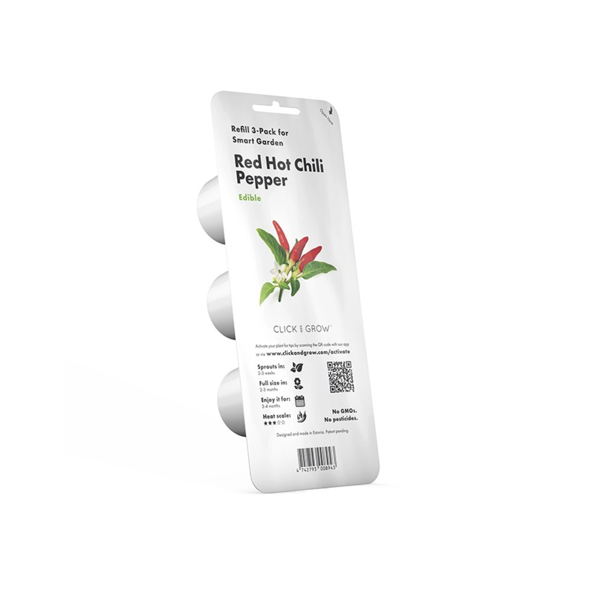 Recharges de Graines Click and Grow 3 Piment Rouge