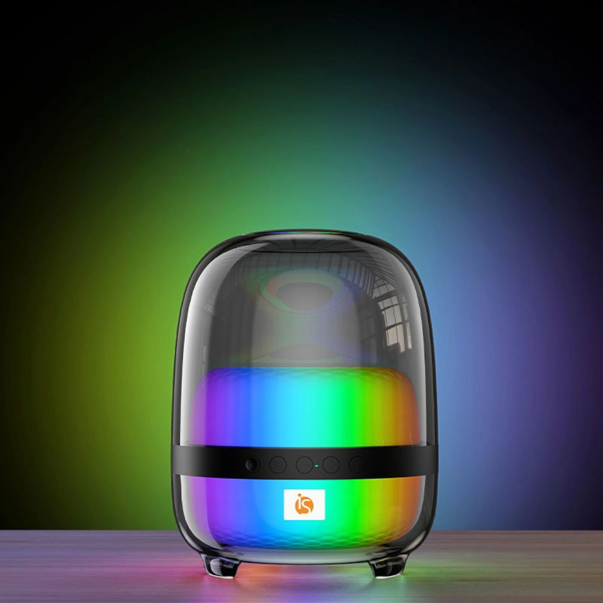 Enceinte Bluetooth Lumineuse avec des lumières Bold dans le contexte d'utilisation