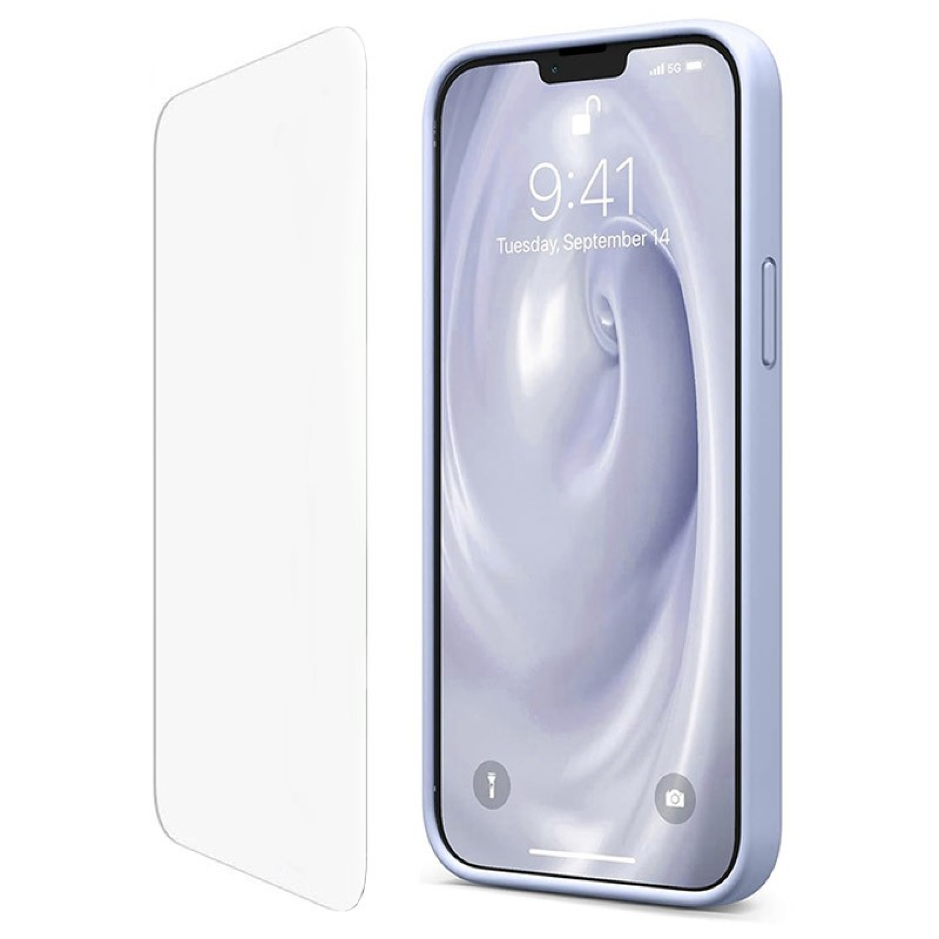 Kit de Protection iPhone - Coque + Film Protecteur 12 Mini Lavande