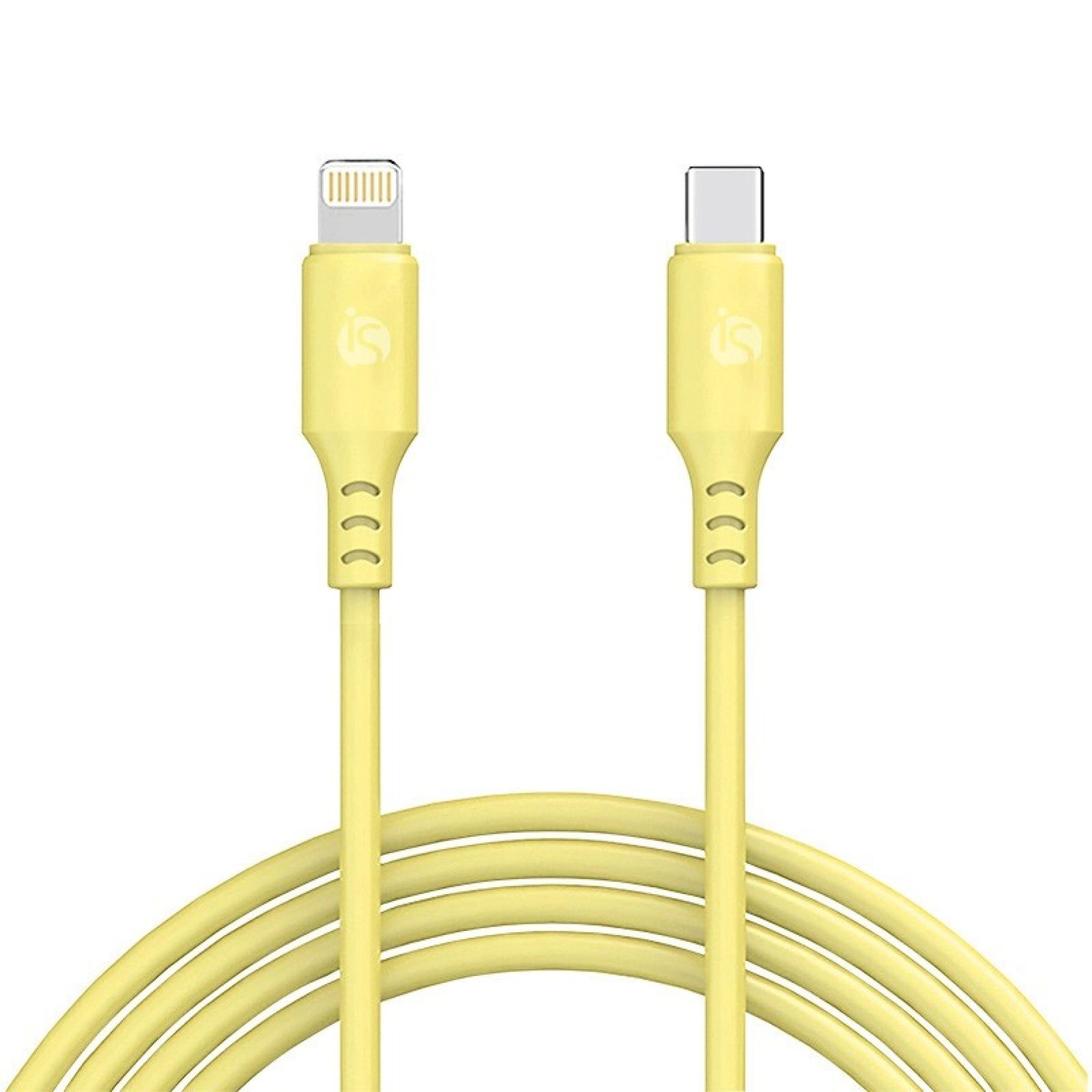 Câble Silicone USB-C - Lightning 1 m Amarelo