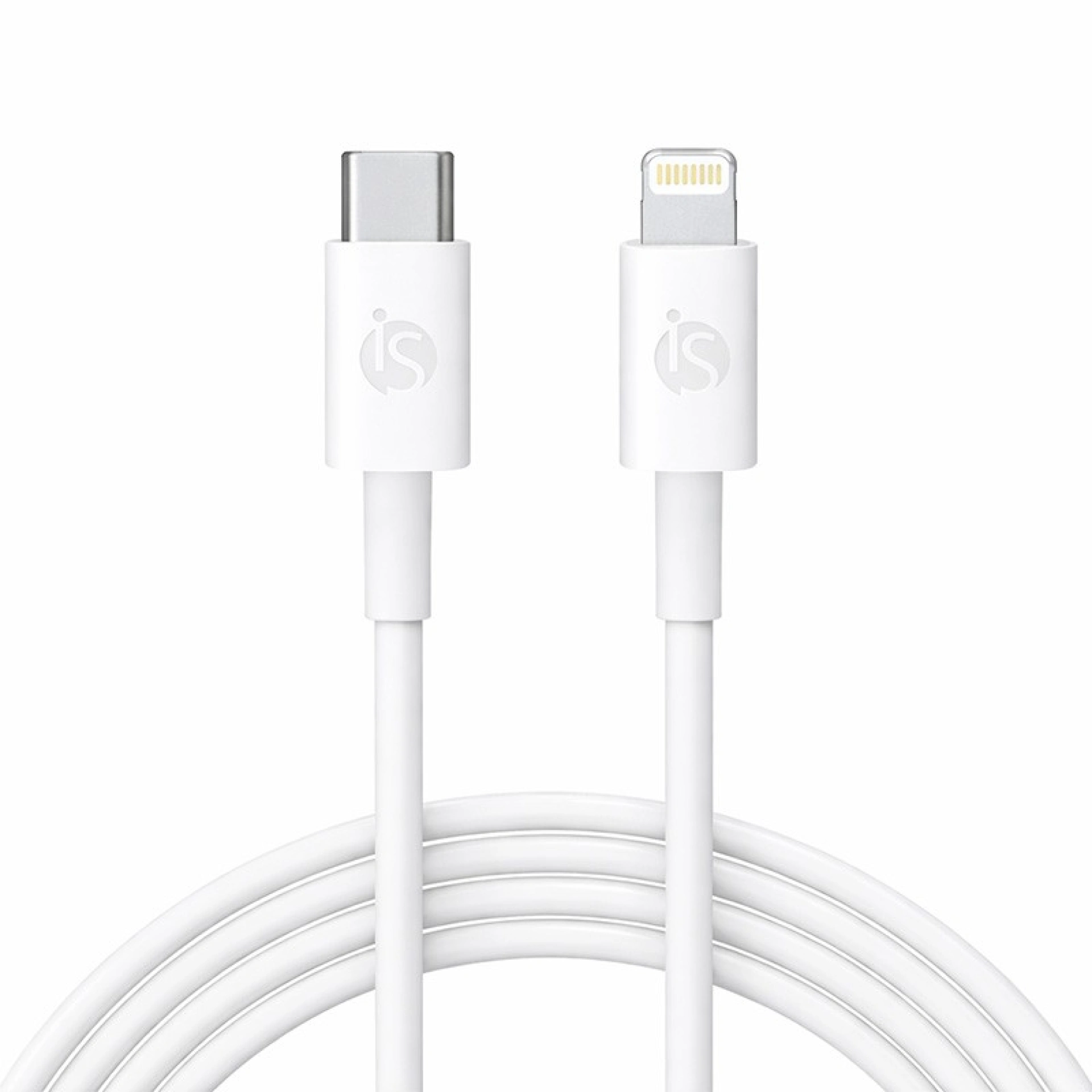 Câble Silicone USB-C - Lightning 1 m Blanc