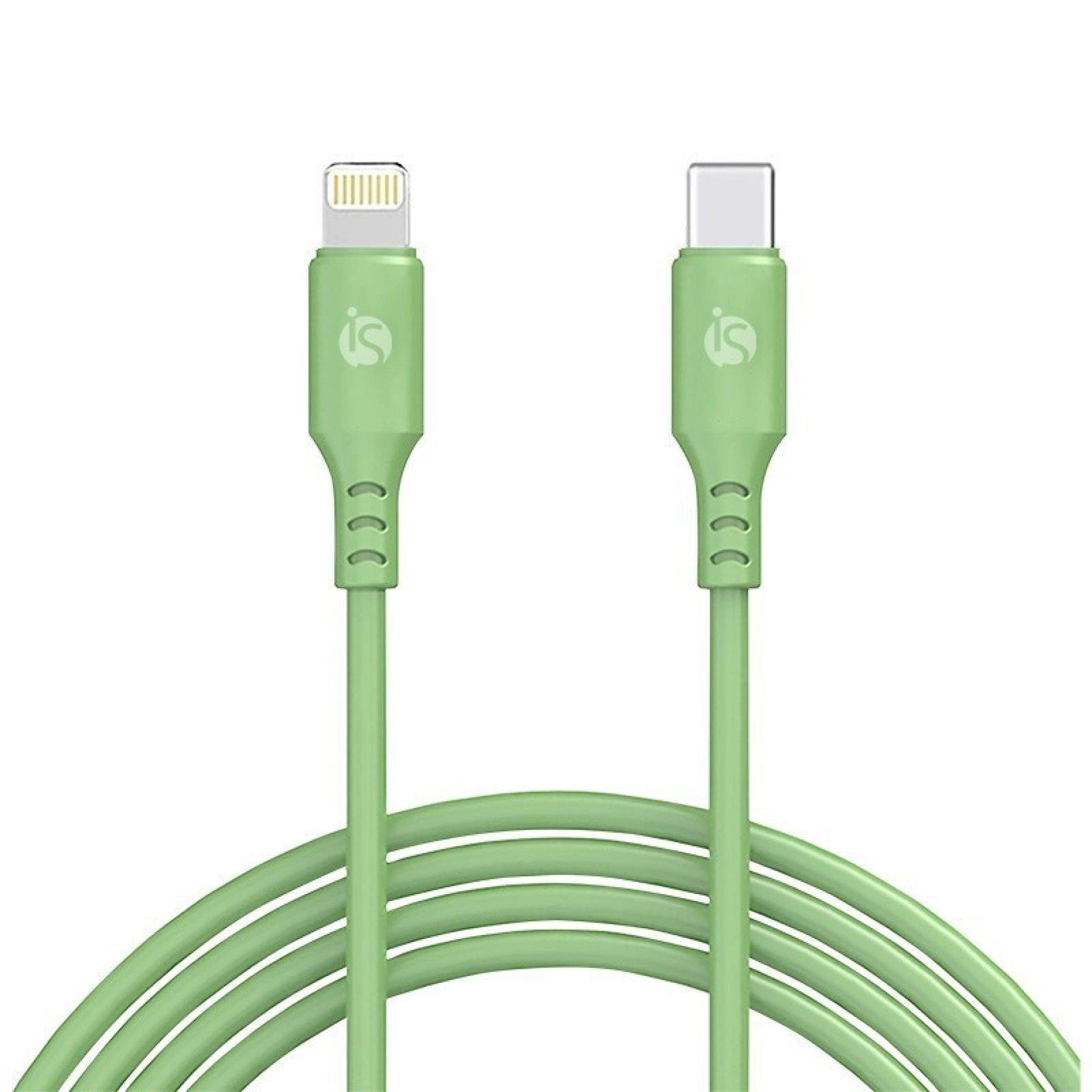 Câble Silicone USB-C - Lightning 1 m Verde
