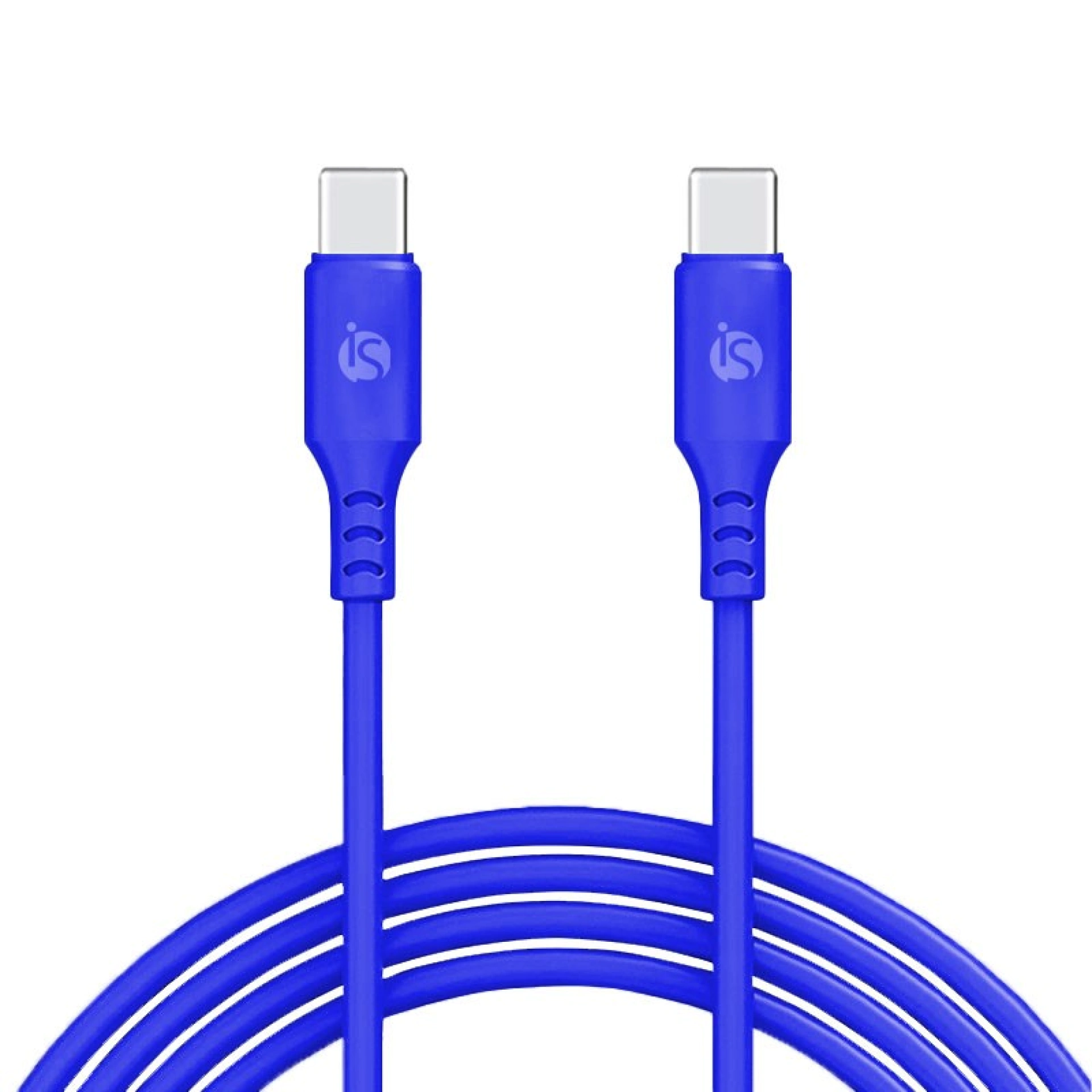 Câble en silicone liquide USB‑C - USB‑C 1 m Bleu