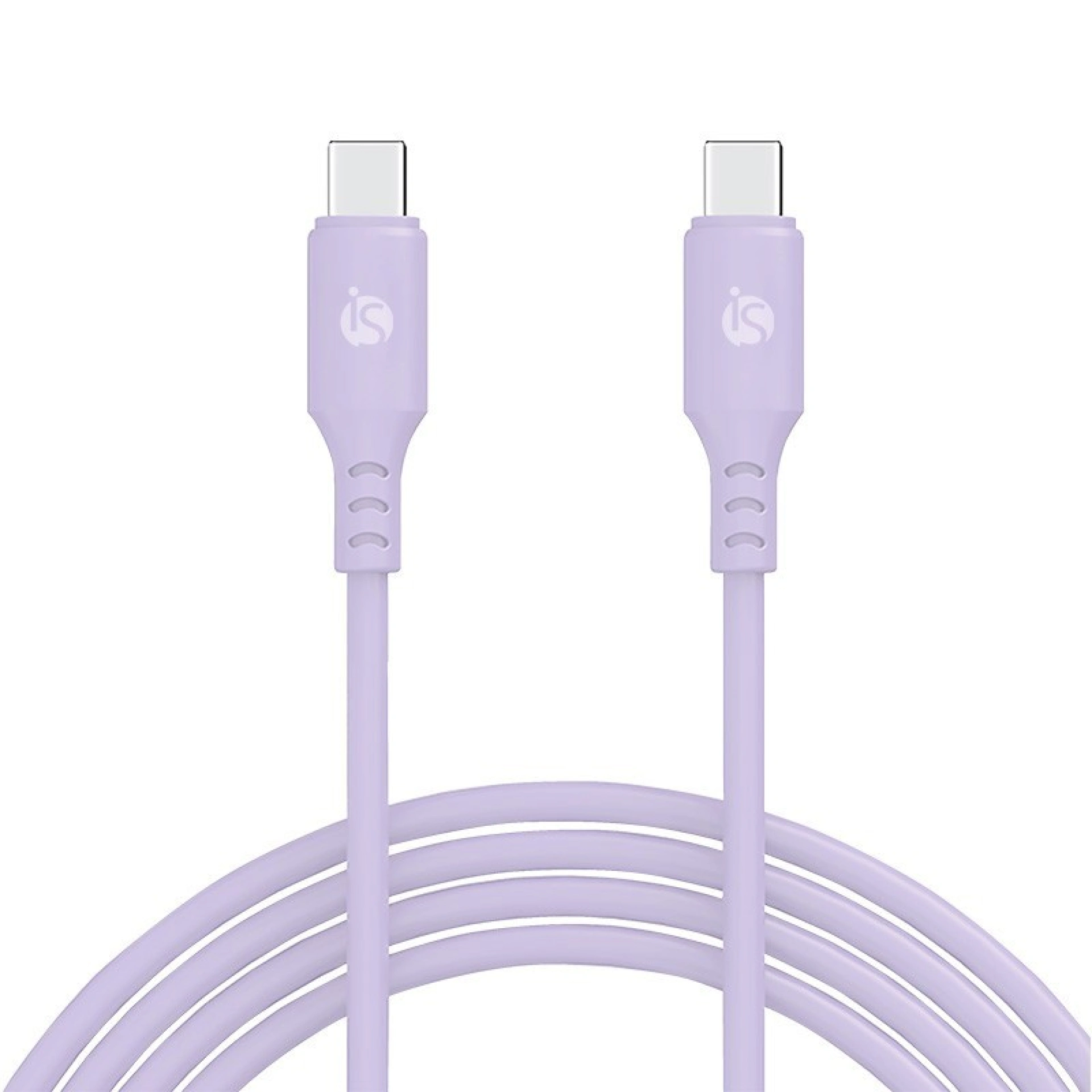 Câble en silicone liquide USB‑C - USB‑C 1 m Lavanda