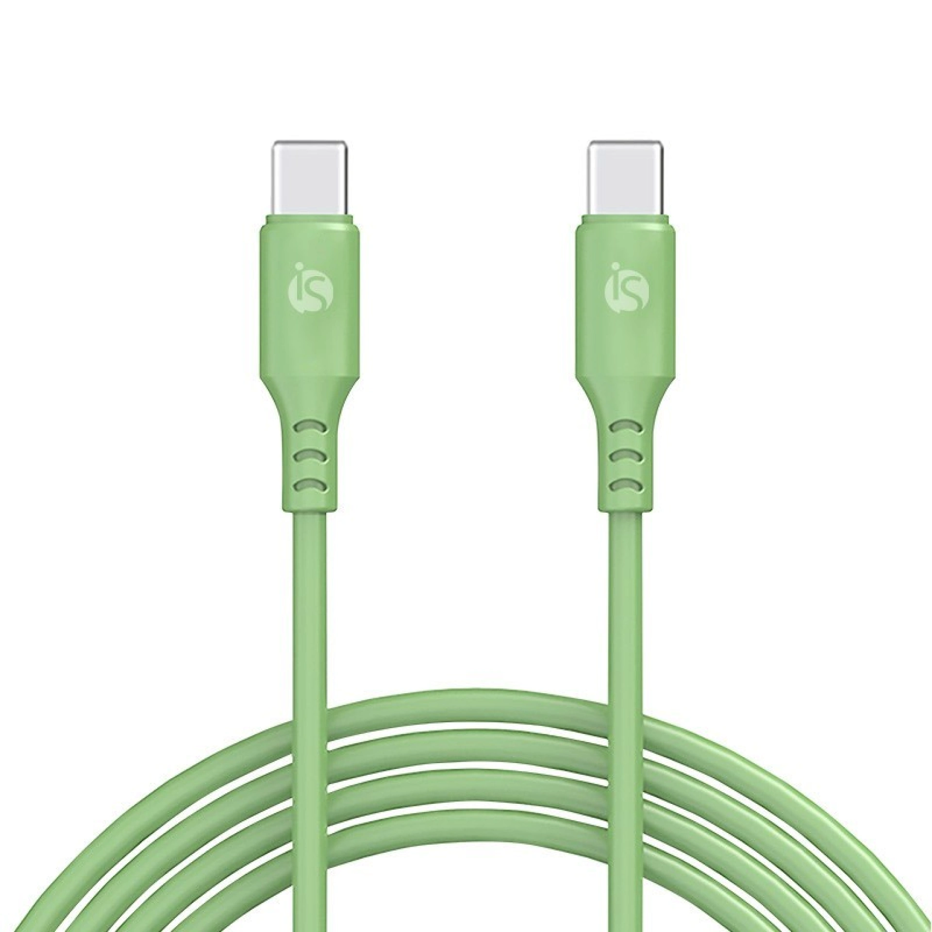 Câble en silicone liquide USB‑C - USB‑C 1 m Verde