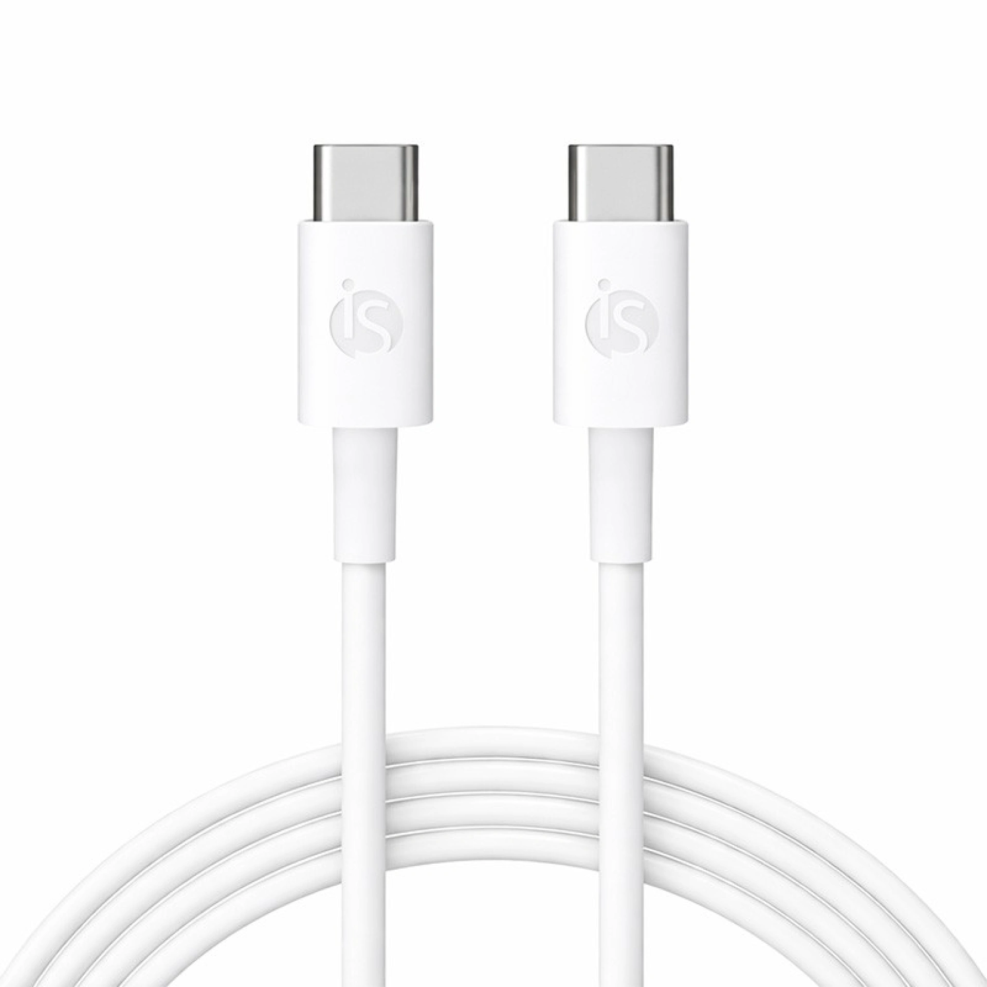 Câble en silicone liquide USB‑C - USB‑C 3 m Blanc