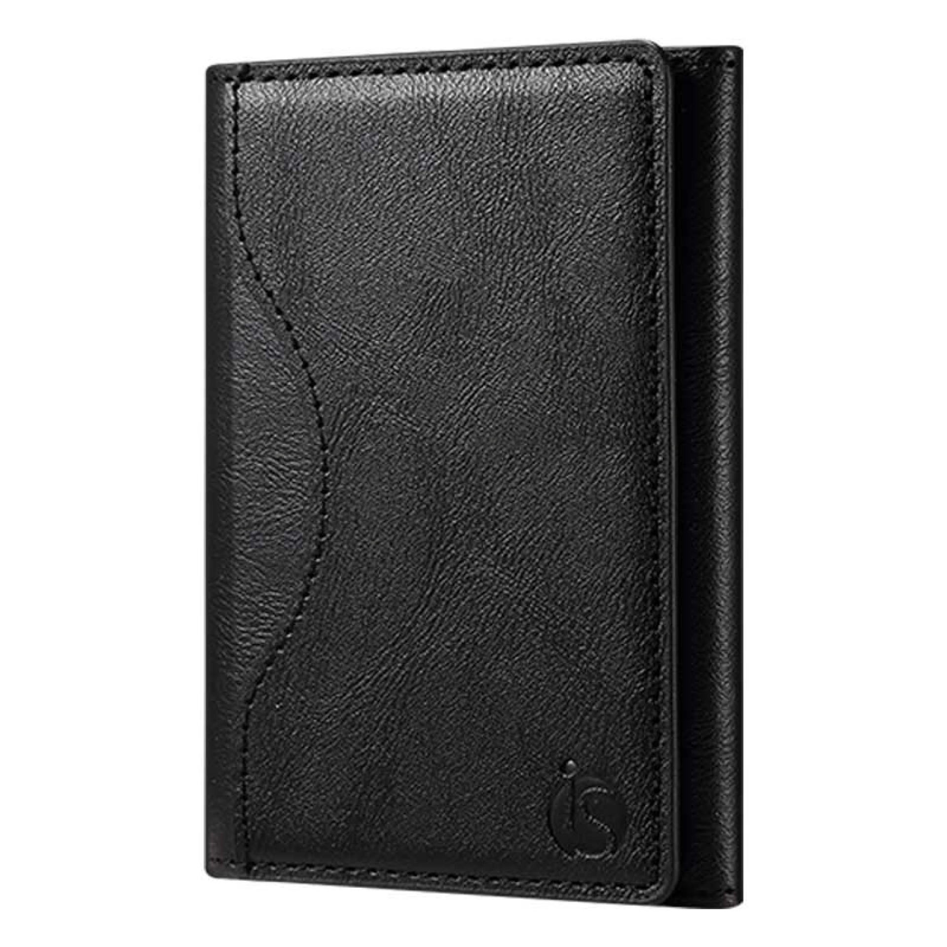 Portefeuille en Cuir MagSafe Noir