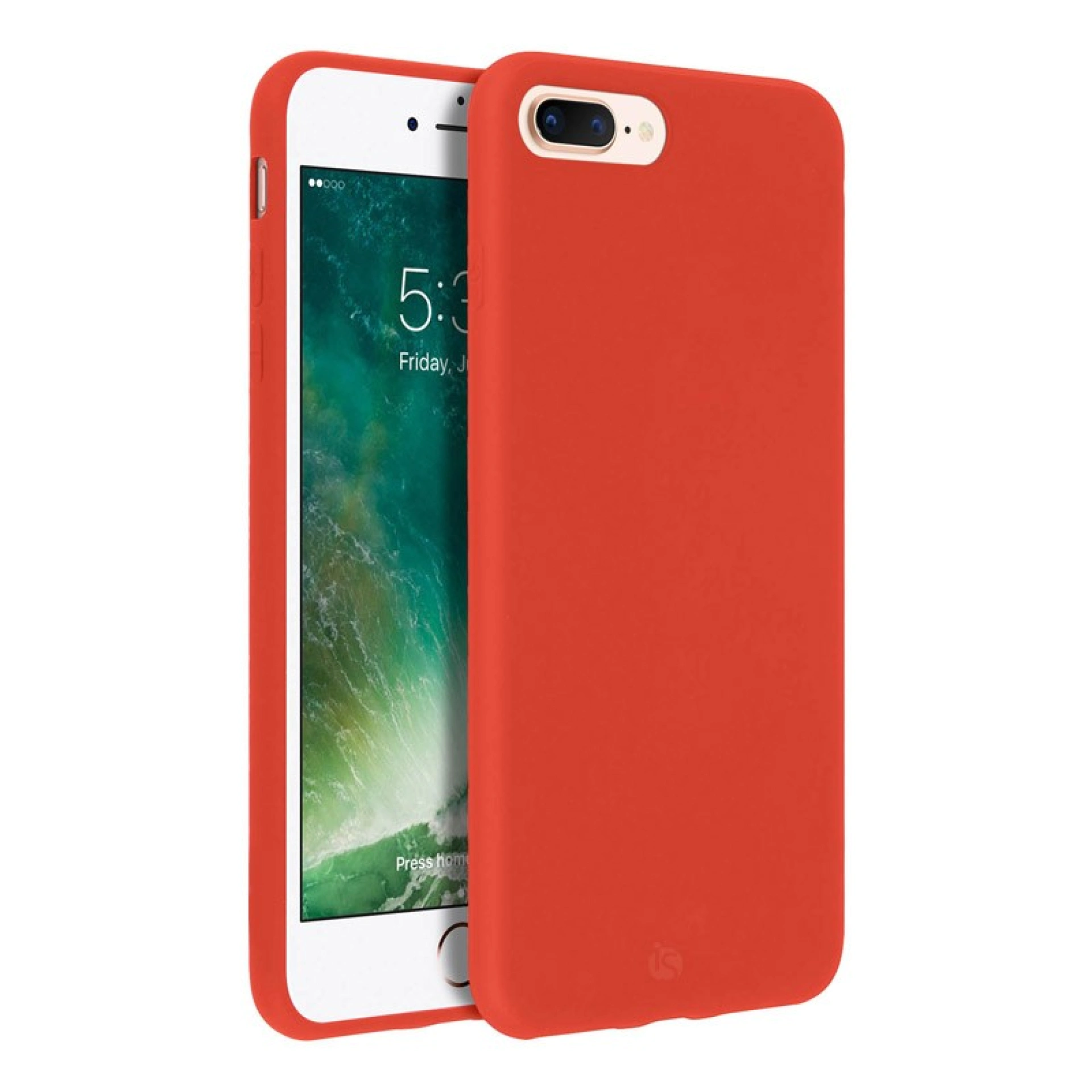 Coque en Silicone Liquide Magsafe pour iPhone 7 Plus Rouge