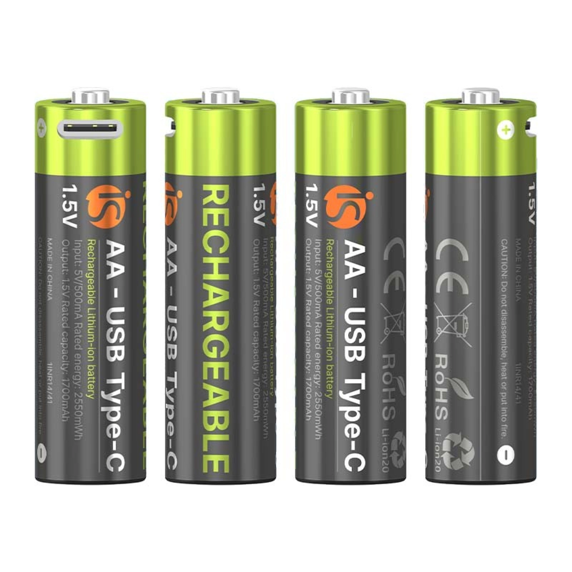 Piles Rechargeables avec USB-C