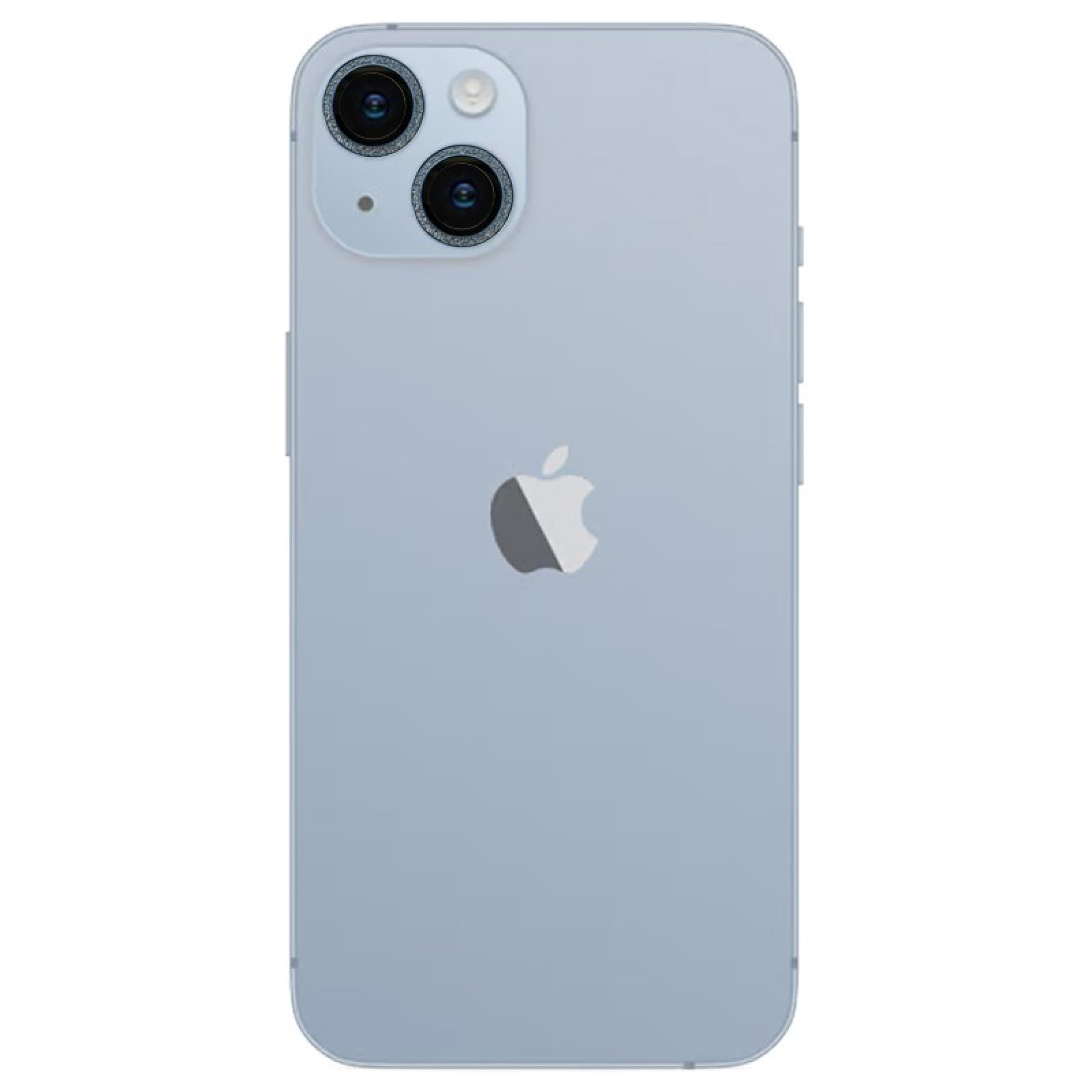 Protection d'appareil photo iPhone 14 Plus Paillettes Bleues