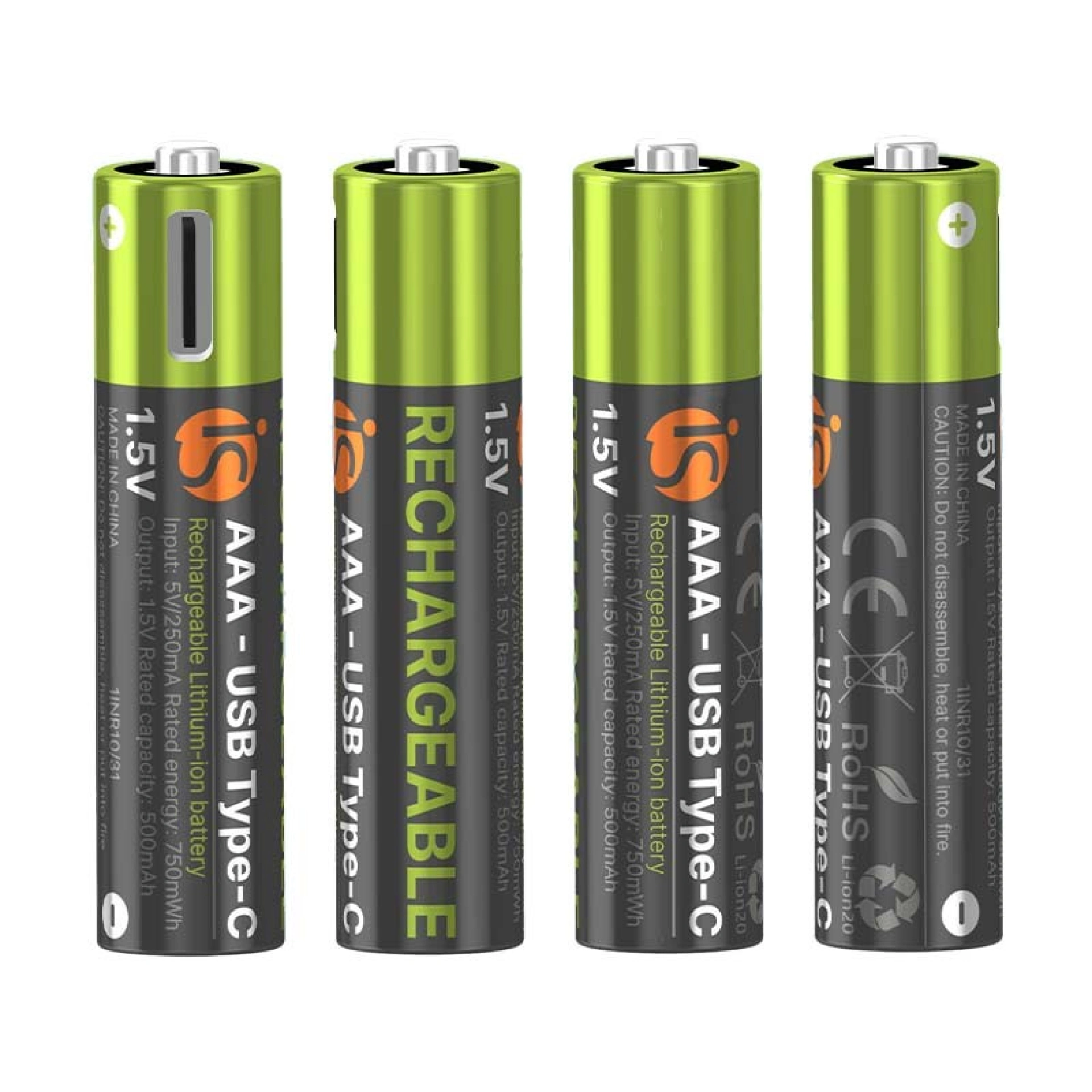 Piles Rechargeables avec USB-C