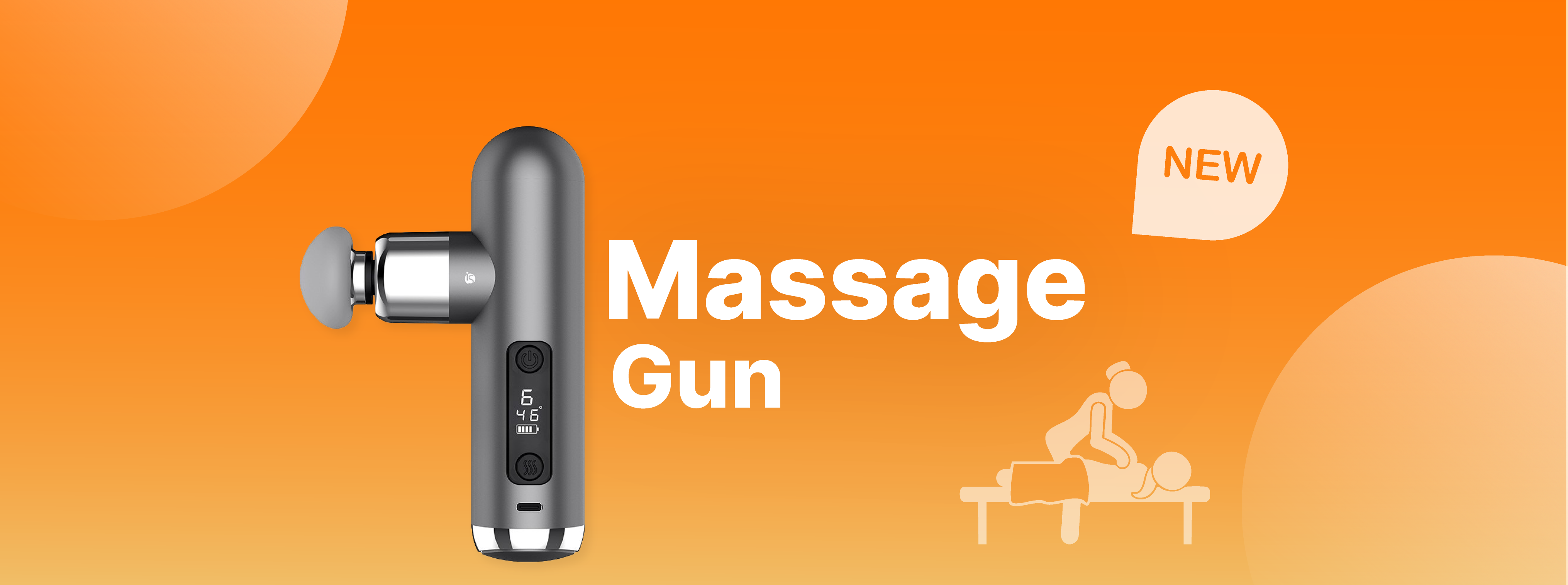 Détends-toi avec le pistolet de massage iServices