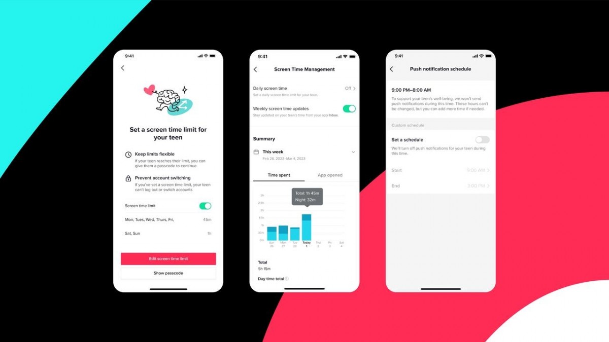 TikTok limite le temps d'écran pour les adolescents
