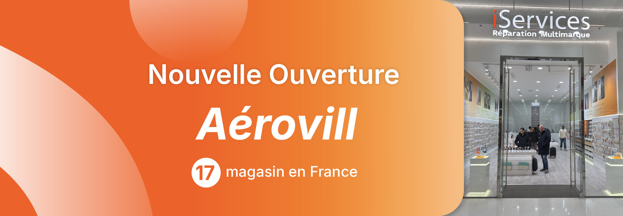 iServices ouvre un magasin au centre commercial Aéroville