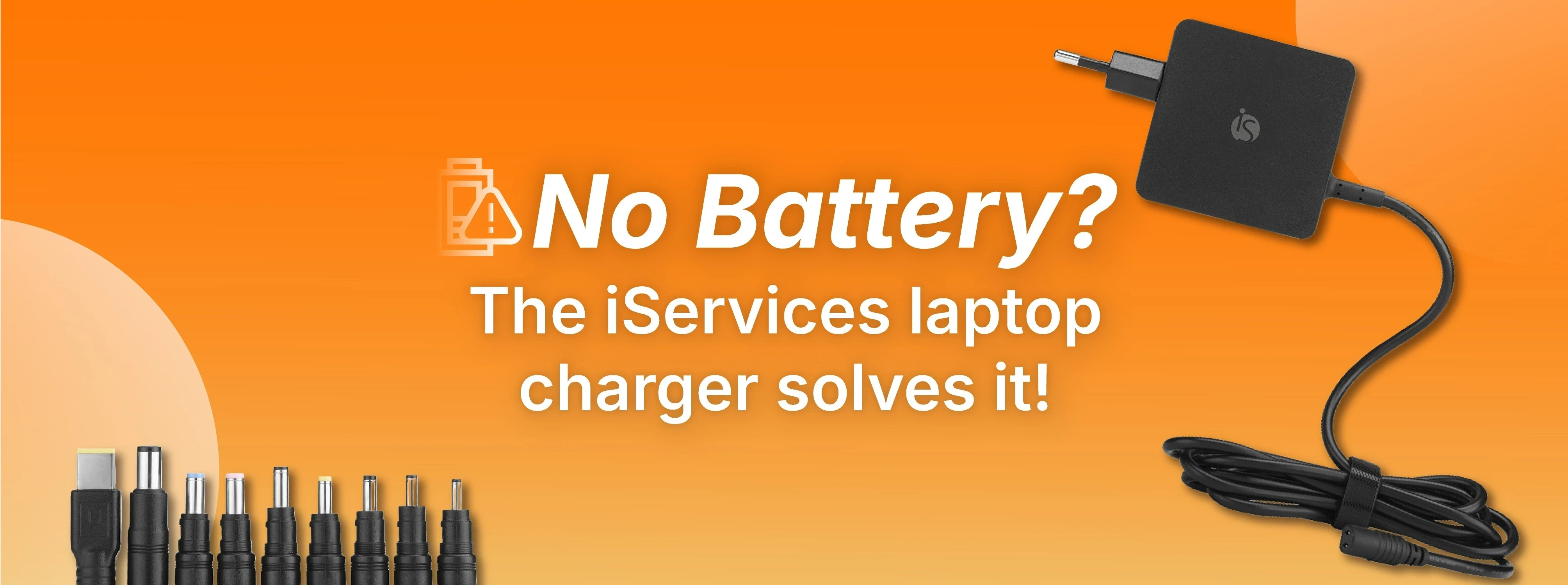 Plus de batterie? Le chargeur d'ordinateur iServices règle le problème